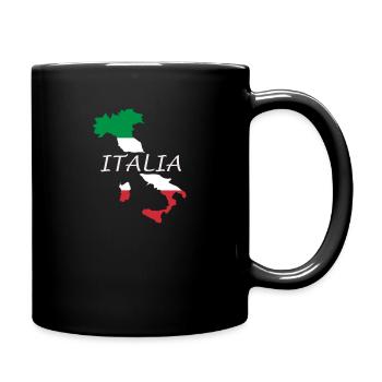 Italie, Italia, Italie, Logo, J'aime l'Italie - Mug uni - noir - Droite