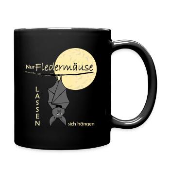 Fledermaus 2 - Tasse einfarbig - Schwarz - Rechts