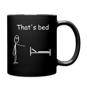 Drôle de bâton - Mug uni - noir - Droite