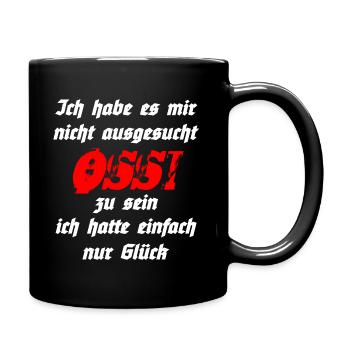 OSSI - Ich habe es mir nicht ausgesucht... - Tasse einfarbig - Schwarz - Rechts