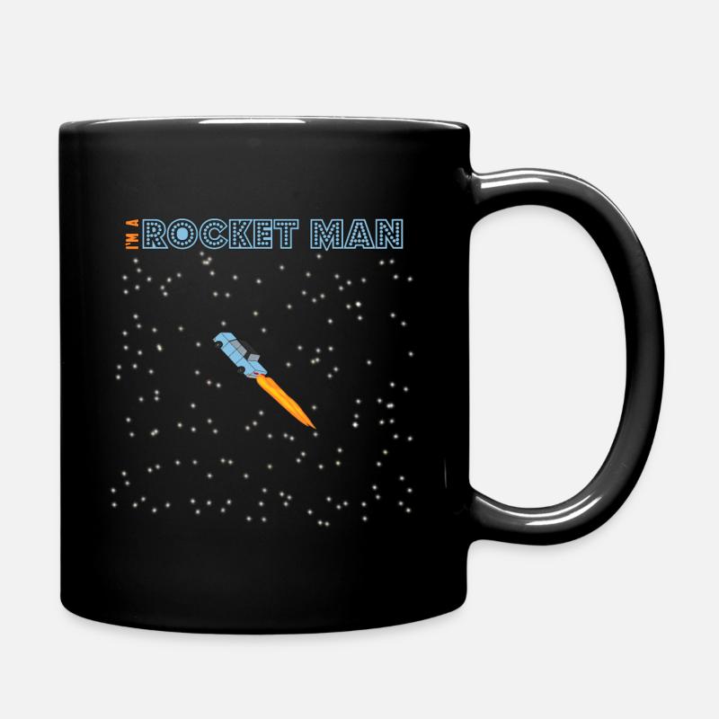 I'm a rocket man - Tasse einfarbig - Schwarz