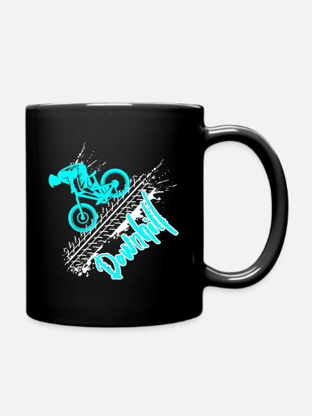 downhill - Tasse einfarbig - Schwarz