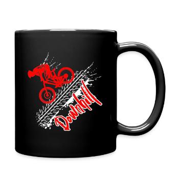 downhill MTB BMX - Tasse einfarbig - Schwarz - Rechts