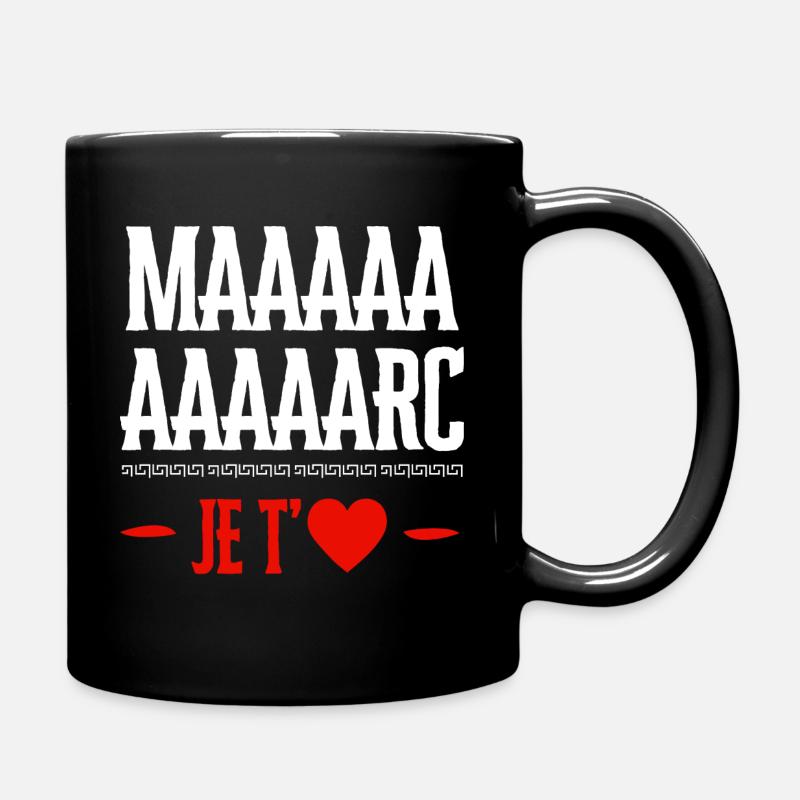 Marc Je t'aime le flambeau - Mug uni - noir