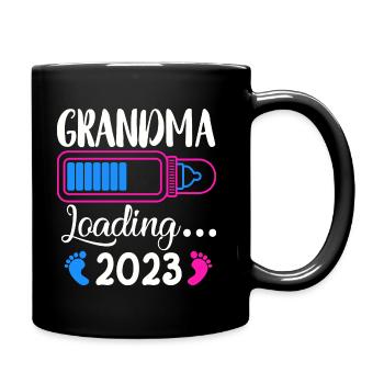 Grandma-to-be, Grandma loading 2023 Grandmother 2023 - Full Colour Mug - black - Right