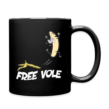 Banane Nue Free Vole - Mug uni - noir - Droite