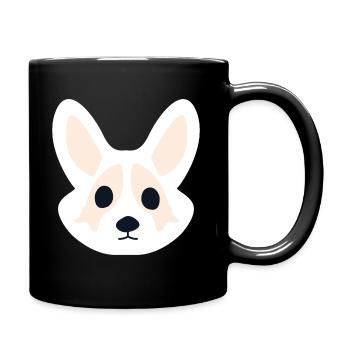 Corgi Rosa - Full Colour Mug - black - Right