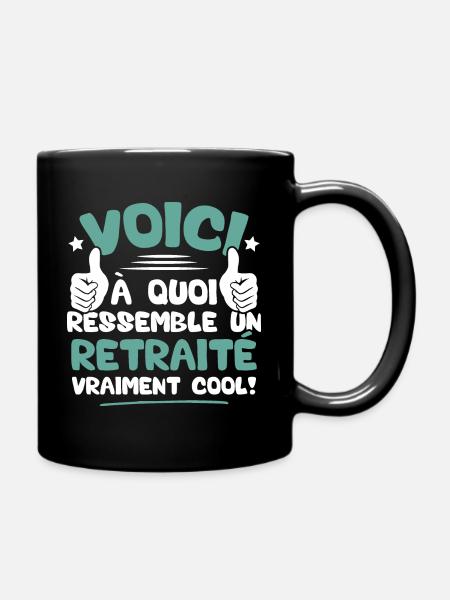 Voici à quoi ressemble un Retraité vraiment cool - Mug uni - noir