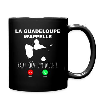 La Guadeloupe M'Appelle Faut Que J'y Aille - Mug uni - noir - Droite