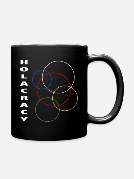 Holacracy - Tasse einfarbig - Schwarz