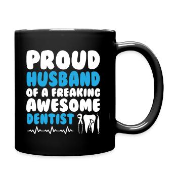 My Husband Dentist - Full Colour Mug - black - Right