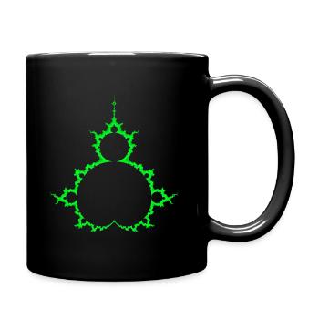 Mandelbrot Fractal Pattern - Full Colour Mug - black - Right