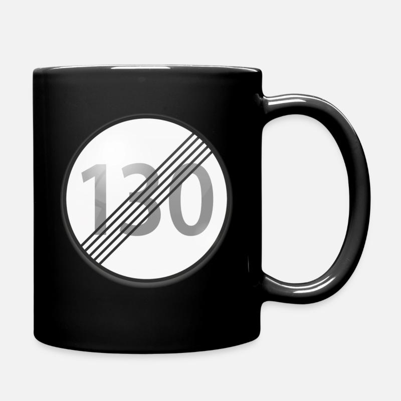no speed limit - Tasse einfarbig - Schwarz