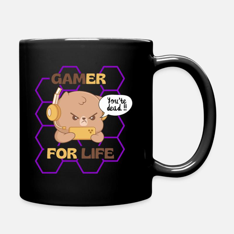 GAMER FOR LIFE - Full Colour Mug - black
