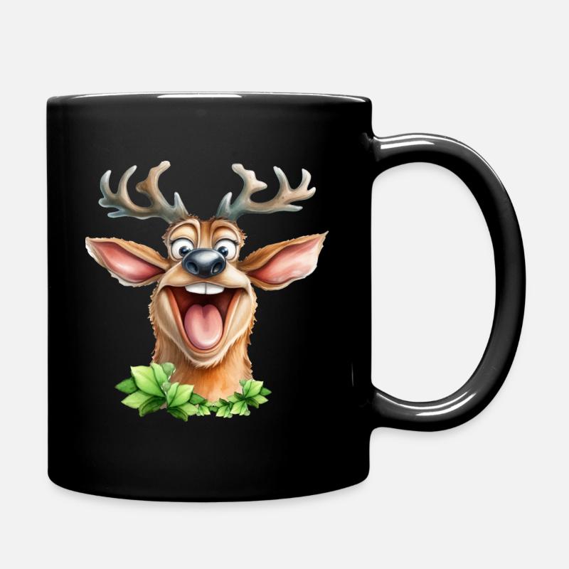 Drôle de cerf - Mug uni - noir