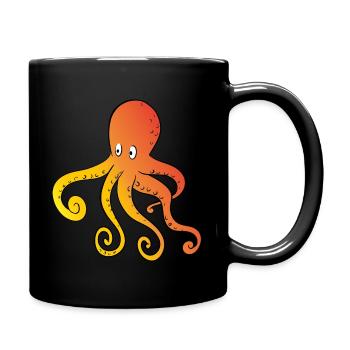 Poulpe Enfant Motif Pieuvre Drôle - Mug uni - noir - Droite