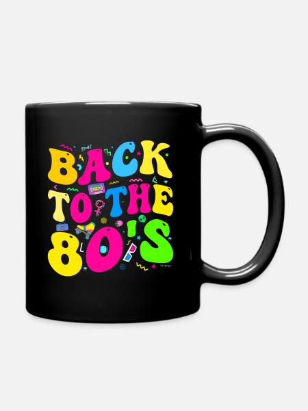 Amoureux Des Années 80, Fête Des Années 80, Années 80 - Mug uni - noir