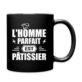 Der perfekte Mann ist Konditor Konditor-Geschenk - Tasse einfarbig - Schwarz - Rechts