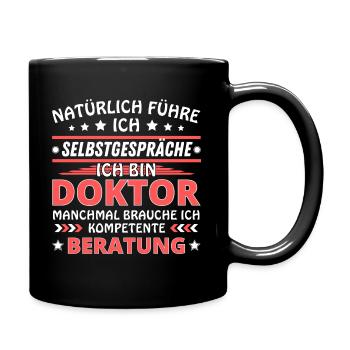 Je me parle à soi-même - Édition Docteur - Mug uni - noir - Droite