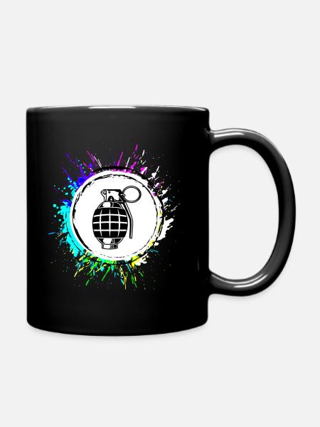 Granate waffe icon - Tasse einfarbig - Schwarz