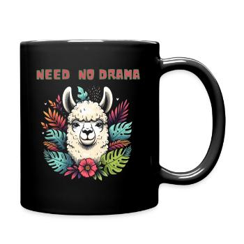 Need No Drama Llama - Full Colour Mug - black - Right