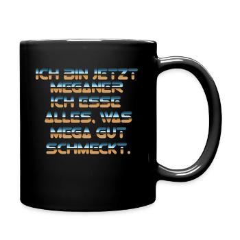 ICH ESSE ALLE - Tasse einfarbig - Schwarz - Rechts