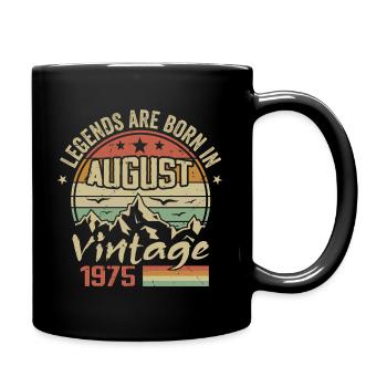 Août 1975 Anniversaire 1975 - Légendes Août 1975 - Mug uni - noir - Droite