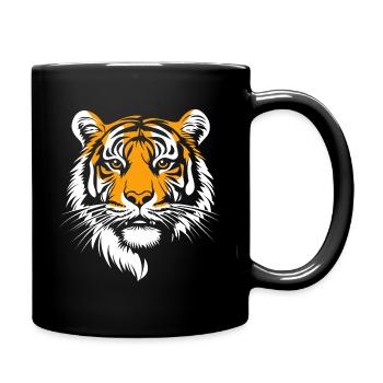 Tigre Portrait Grand Chat Animaux Animal - Mug uni - noir - Droite