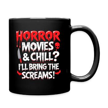 Films d’horreur et design relaxant - Mug uni - noir - Droite