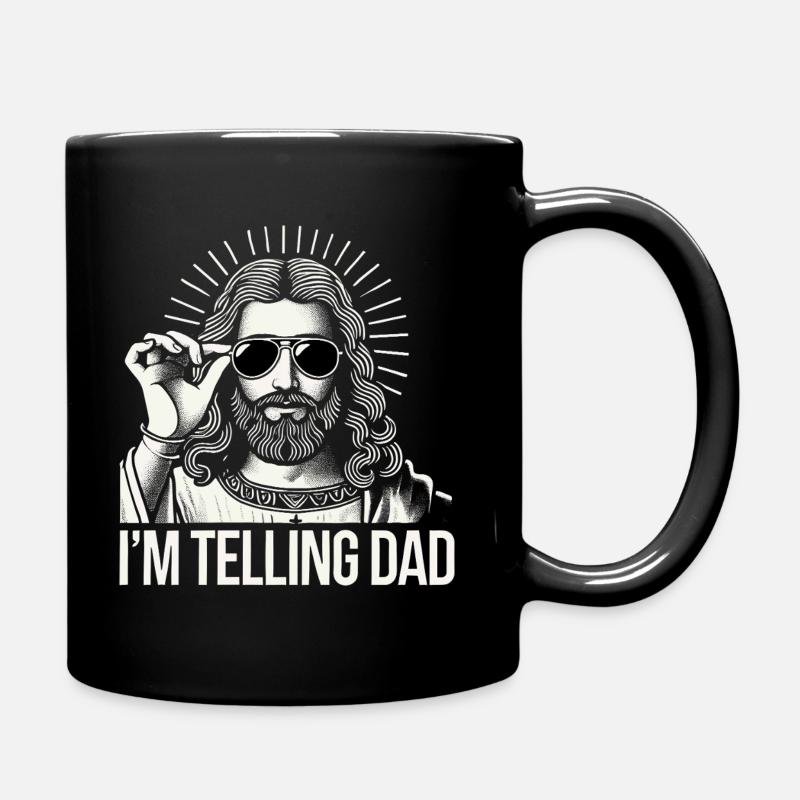 I'm telling Dad - Full Colour Mug - black