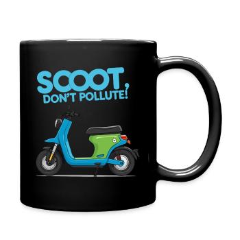 Eco-friendly e-scooter - Full Colour Mug - black - Right