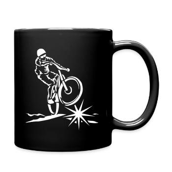 T-shirt VTT à motif VTT - Mug uni - noir - Droite