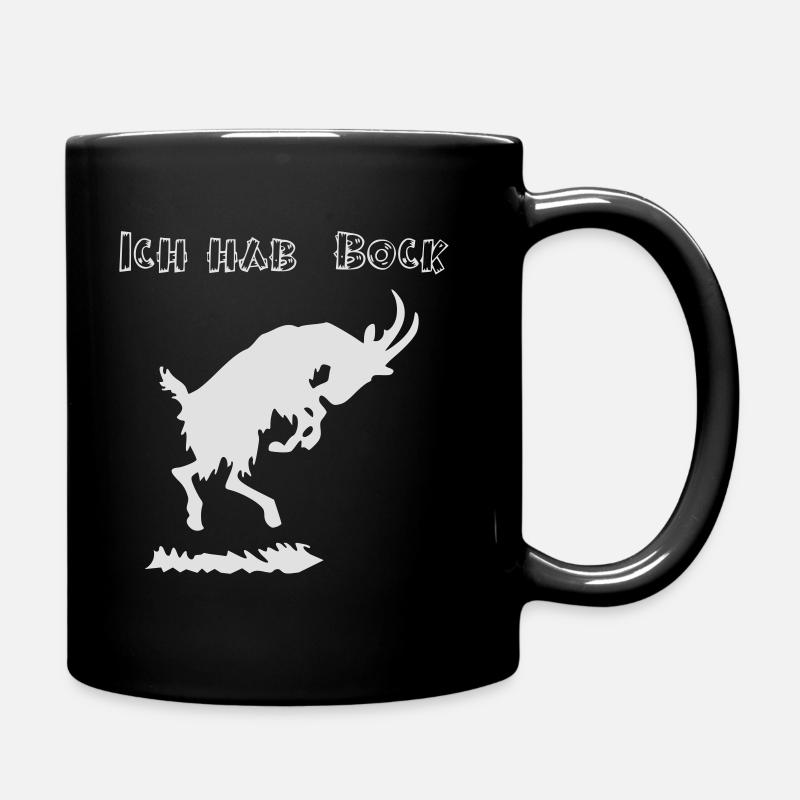 Ich hab Bock - Tasse einfarbig - Schwarz