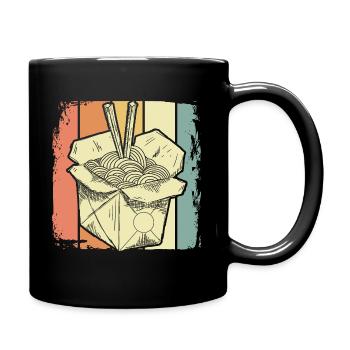 China Nudeln - Tasse einfarbig - Schwarz - Rechts