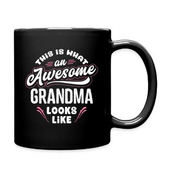 This Is What An Awesome Grandma Looks Like - Full Colour Mug - black - Right