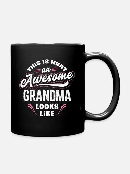 This Is What An Awesome Grandma Looks Like - Tasse einfarbig - Schwarz