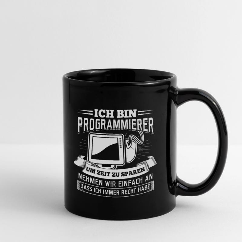 Ich bin Programmierer Coding Linux Nerd Tasse einfarbig