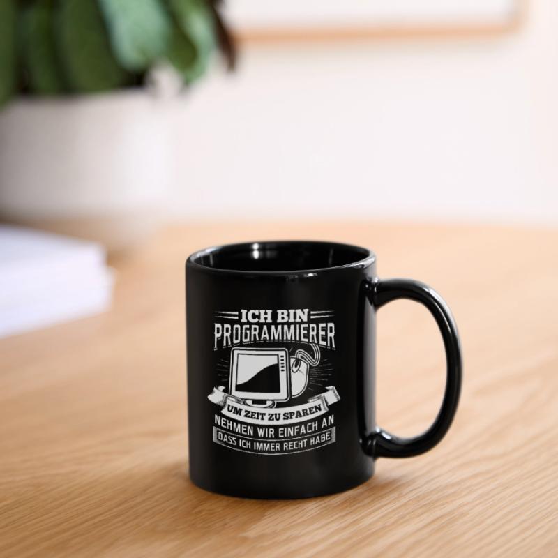 Ich bin Programmierer Coding Linux Nerd Tasse einfarbig