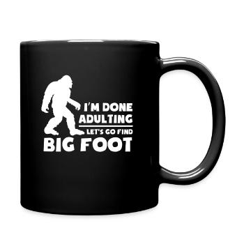 Bigfoot - Tasse einfarbig - Schwarz - Rechts