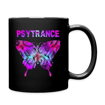Psytrance Goa Trance gift - Full Colour Mug - black - Right
