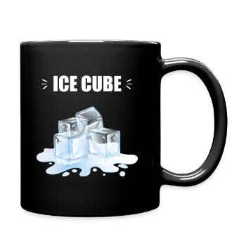 Glaçon glacé - Mug uni - noir - Droite