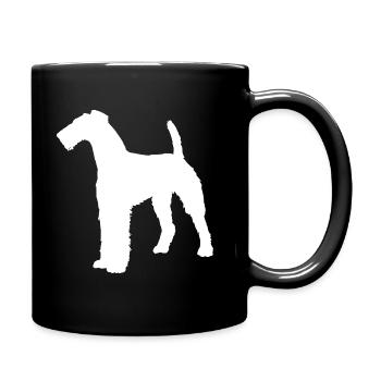 Airedale Terrier - Mug uni - noir - Droite