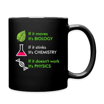 Biologie Chimie Physique Gift Science Nerd - Mug uni - noir - Droite