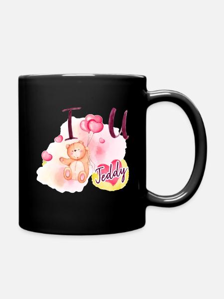 Teddy - Tasse einfarbig - Schwarz