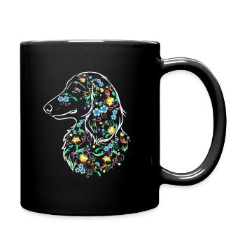 Fleur Dachs LH I - Mug uni - noir - Droite