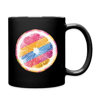 lemon - Full Colour Mug - black - Right