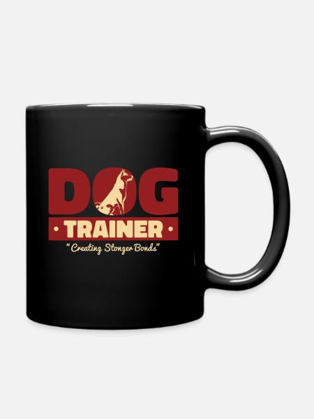 dog trainer - Full Colour Mug - black