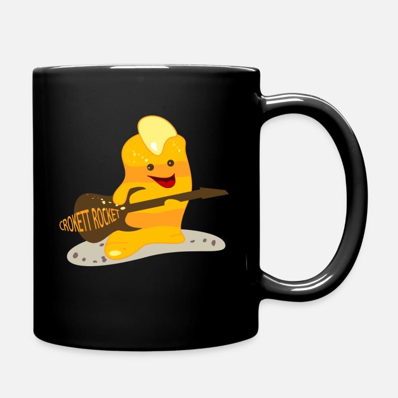 Krokette rockt - Tasse einfarbig - Schwarz