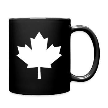 maple leaf - Full Colour Mug - black - Right