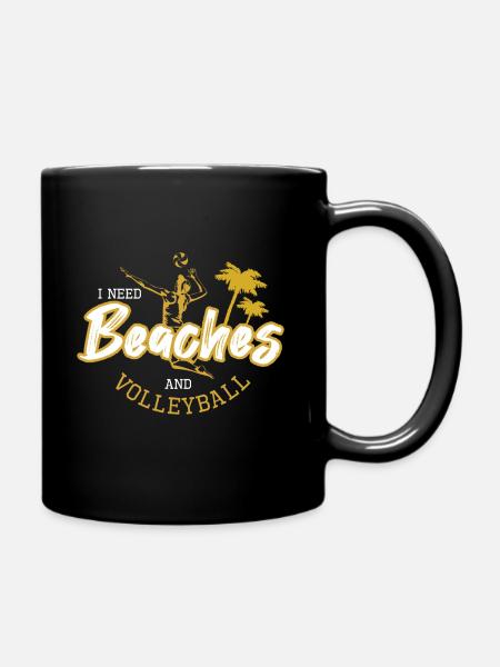 beach-volley - Mug uni - noir